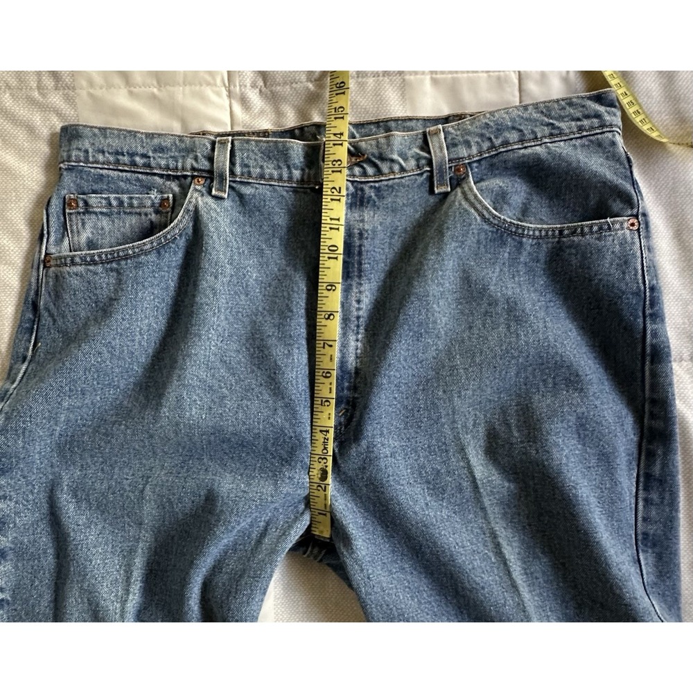 VTG 1997 Levi's 505 Regular Fit Jeans Mens 42x32 (40x30.5) Medium Wash Denim 90s - Picture 4 of 14